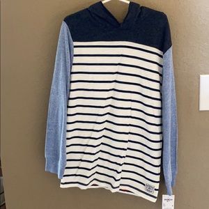 Boys long sleeve hooded shirt